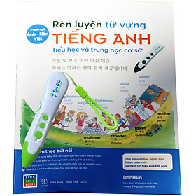 [Download Sách] COMBO Sách RÈN LUYỆN TỪ VỰNG TIẾNG ANH + BÚT NÓI THÔNG MINH: Con học giỏi ngoại ngữ ngay tại nhà