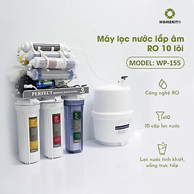 Máy lọc nước tinh khiết RO 10 lõi để lắp âm HOMEKIT WP-155 bổ sung khoáng - lắp đặt tận nhà, bảo hành 12 tháng - Hàng chính hãng