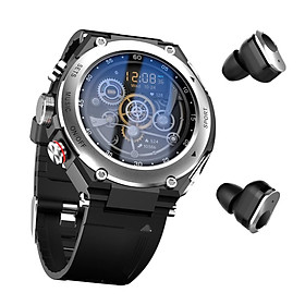 T92 Smartwatch 2 trong 1 với Tai nghe Bluetooth Tai nghe Smartwatch Loa Tracker Music Heart Rate Monitor TWS T92 pro Màu sắc: Bạc
