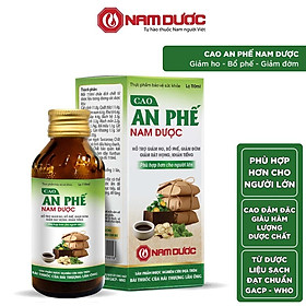 Cao An Phế Nam Dược 110ml cao thảo dược đậm đặc hỗ trợ giảm ho, giảm đờm