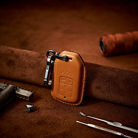 Bao Da Chìa Khóa Ô Tô Handmade Honda City 2021 Da Bò Thật - hàng chính hãng