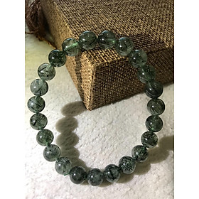 VÒNG TÓC XANH ĐÁ THẠCH ANH TỰ NHIÊN 8MM NÈ CHỊ EM ƠI