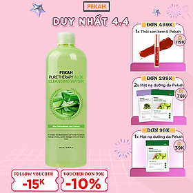 Nước tẩy trang dưỡng ẩm PEKAH PURE THERAPY ALOE CLEANSING WATER