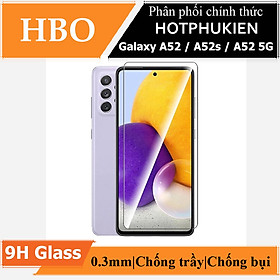 Miếng dán kính cường lực cho Samsung Galaxy A52 / A52 5G / A52s hiệu HOTCASE HBO (độ cứng 9H, mỏng 0.3mm, hạn chế bám vân tay) - hàng nhập khẩu