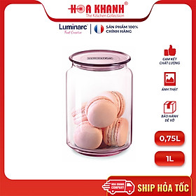 Hũ Thủy Tinh Luminarc Rondo Pink 750ML - J5876