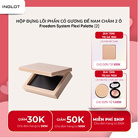 Hộp đựng lõi phấn có gương đế nam châm 2 ô Inglot Freedom System Flexi Palette 