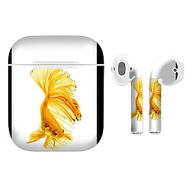 Mua Miếng dán skin cho AirPods in hình Cá chọi betta - bet007 (AirPods  1 2  Pro  TWS  i12)