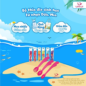 Bộ thìa & dĩa ăn dặm an toàn cho bé - Set thìa & dĩa 2 món UINLUI
