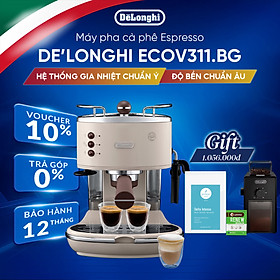 [Hàng chính hãng] Máy pha cà phê espresso DeLonghi Icona Vintage ECOV311 (BG/GR)