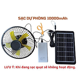 Quạt năng lượng mặt trời 20cm - 3w