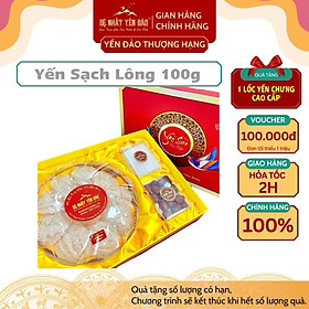 [TOP SALES] Yến Khánh Hòa - Yến Sạch Lông [Hộp 100g] - Đệ Nhất Yến Đảo -  Bồi Bổ Sức Khỏe - Phục Hồi Chức Năng Phổi - Phụ Nử Sau Sinh - Đẹp Da - Chống Lão Hóa - Hỗ Trợ Điều Trị Ung Thư -Tăng Cường Sinh Lý -Trí Nhớ - Cải Thiện Giấc Ngủ