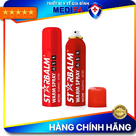 Xịt giảm đau Starbalm làm nóng cơ, hạn chế chấn thương trong thể thao 150ml, xuất xứ Hà Lan