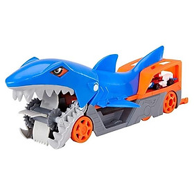 Đồ Chơi Mô Hình Chiến Xe Cá Mập Cuồng Nộ Shark Chomp Transporter - Hot Wheels GVG36