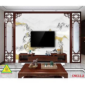 Mua Nền tường phong cách Trung Hoa  bình phong gỗ cắt CNC011 - Nội thất lắp ráp Viendong Adv