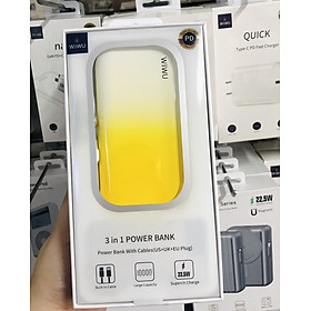 Mua Pin dự phòng WiWU 10000mAh Fast Charging Power Bank JC-23 cho điện thoại  máy tính bảng dung lượng pin 10000mAh  có nhiều đầu ra sạc - Hàng chính hãng