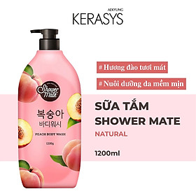 Sữa tắm cao cấp Hàn Quốc Showermate Natural Peach (Hương Đào tươi mát) 1.2 kg