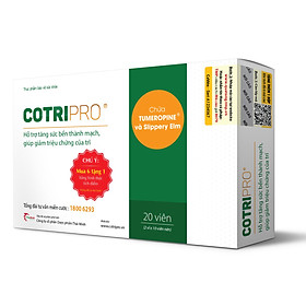 (20 viên) Viên uống Cotripro Thái Minh hỗ trợ tăng sức bền thành mạch, giảm triệu chứng của trĩ