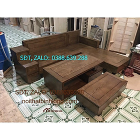 Mua Bộ bàn ghế gỗ sồi xám