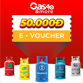 Hình ảnh sách Gas4.0 &more [E-voucher] - Voucher giảm giá 50k cho sản phẩm bình Gas 12kg