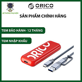 Hộp Ổ Cứng SSD M.2 Sata 6G ORICO CPM2C3-RD- Hàng Chính Hãng