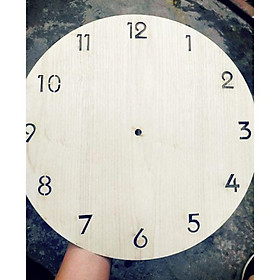 Mua Mặt Đồng Hồ Gỗ Decor Dạng Số Thường