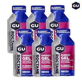 (COMBO 6 GÓI) Gel Năng Lượng Gu Energy Roctane Vị Blueberry Pomegranate Combo 6 Gói