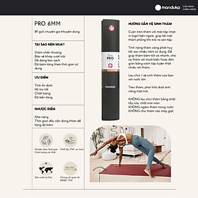 Thảm tập yoga manduka – pro 6mm