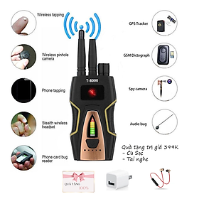 Mua ROGTZ - Máy Phát Hiện Camera Mini  Thiết Bị Nghe Trôm  Định Vị G.P.S T-8000 RF Detector - Hàng Chính Hãng