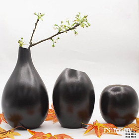 Mua Set 3 Lọ Hoa Bát Tràng Trang Trí Nhà Cửa Men Trơn Cao Cấp