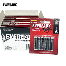 Mua Hộp 72 Viên Pin AA và Pin AAA 1 5V EVEREADY SUPER HEAVY DUTY Siêu Bền Bỉ - Hàng chính hãng