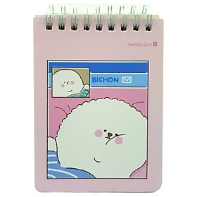 Sổ Ghi Nhớ Lò Xo Morning Glory Bonjour Bichon 95174 - Mẫu 3