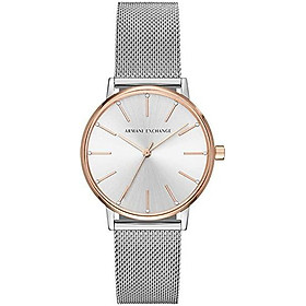 Armani Exchange Ladies Dress Stainless Steel Watch with Mesh Bracelet