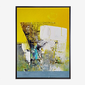 Mua Tranh in canvas trang trí trừu tượng treo tường Yellow Abstract  60×80 cm