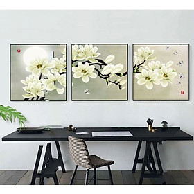 Tranh Treo Tường Hiện Đại Phòng Khách - Hoa T3M--158
