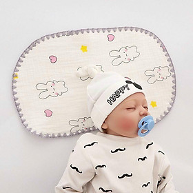 Gối xô in hình nhăn 10 lớp cho trẻ sơ sinh(20x40cm)