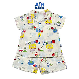 Hình ảnh Bộ quần áo ngắn bé trai họa tiết Xe Beep cotton - AICDBTQOXNDP - AIN Closet