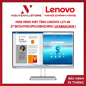 Mua Màn Hình Máy Tính Lenovo L27i-40 27 Inch/FHD/IPS/100Hz/4ms ( 67ABKAC4VN ) - Hàng Chính Hãng