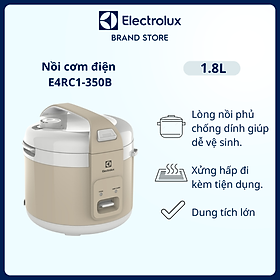 Nồi cơm điện Electrolux E4RC1-350B - Thiết kế đa năng, phù hợp cho gia đình đông người, dễ dàng vệ sinh [Hàng chính hãng]