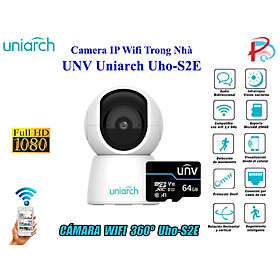Mua Camera IP Wifi Robot UNV Uniarch 1080P Uho-S2E đàm thoại 2 chiều  hỗ trợ tên miền P2P - Hàng chính hãng