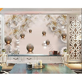 Mua Tranh dán tường Tranh trang trí hoa nền tường mới lạ độc đáo  tranh dán tường 3d hiện đại (tích hợp sẵn keo) MS1129647