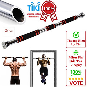 Xà Đơn Treo Tường Gắn Cửa Đa Năng Độ Dài Tùy Chỉnh Giúp Bạn Tập Gym, Tập Cơ Bụng, Cơ Vai, Cơ Xô 60-120Cm - Chính Hãng dododios (Màu Ngẫu Nhiên) - Mút Tay Cầm Dài 60-100CM