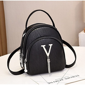 Balo Nữ Mini Thời Trang BaloHome 093 Đeo 2 Kiểu 3in1 Da Mềm Nhiều Ngăn Tiện Dụng (20x18cm)