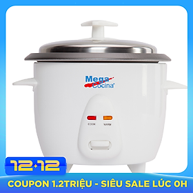 Nồi cơm điện MEGA chính hãng 1L2 MCRCGSSLV10