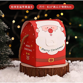 Set 6 Túi giấy Kraft đựng quà tặng Giáng sinh họa tiết trừu tượng độc đáo