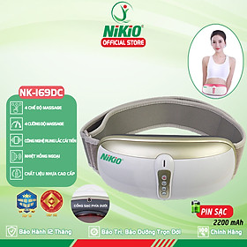 Đai Máy Massage Bụng Nikio NK-169DC - Công Nghệ Rung Lắc Kết Hợp Hồng Ngoại Tân Tiến, Mát Xa Bụng, Làm Săn Chắc Cơ Bụng Nhanh - Pin Sạc Tiện Lợi - Màu và