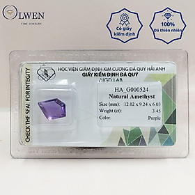 Viên đá thạch anh tím  Amethyst  thiên nhiên HA_G000524