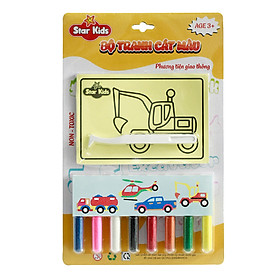 Bộ Tranh Cát Màu Phương Tiện Giao Thông STAR KIDS (K-501)