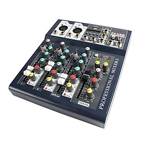Mua Bộ Mixer Âm Thanh Hát Live  Thu Âm  Điều Khiển Trộn Âm Thanh Bluetooth F4-USB (Bản Mới Nâng Cấp)
