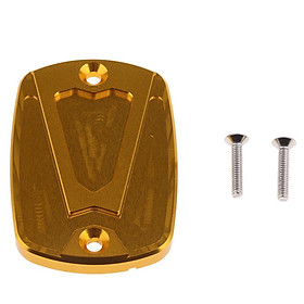 Gold Motorcycle CNC Front Brake Fluid Reservoir Cover Cap for Yamaha TMAX 500 530