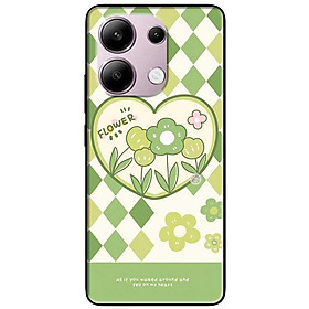 Ốp lưng Redmi 9T - 13C - 13 4G - Redmi Note 13 4G - Note 13 Pro 4G - Note 13 Pro 5G - Họa Tiết Hoa Xanh Lá - Hàng Chính Hãng